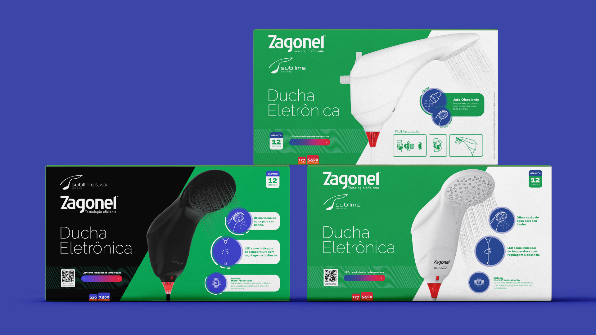 A Zagonel começou em 1989, pioneira quando lançou a ducha eletrônica com regulagem à distância do mercado.